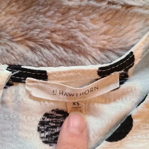 41 Hawthorn Polka Dot Tank - White/Black - Picture 6 of 6